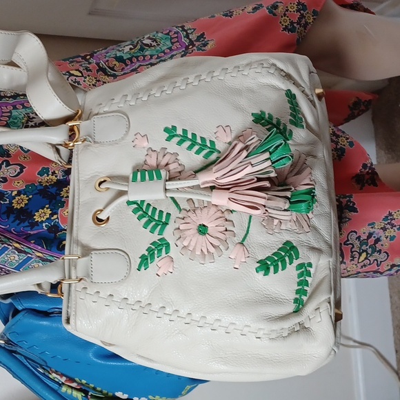 VINTAGE ISABELLA FIORE GENUINE LEATHER SLOUCHY HOBO BAG - Picture 3 of 17